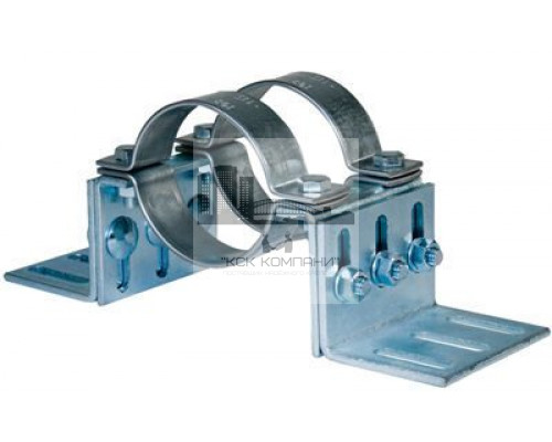 Крепление неподвижных опор fischer FFPK для тяжелых трубопроводов ОЦ, 96-152 мм /120x96x13 мм